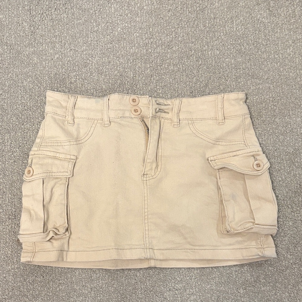 SHEIN Beige Mini Skirt